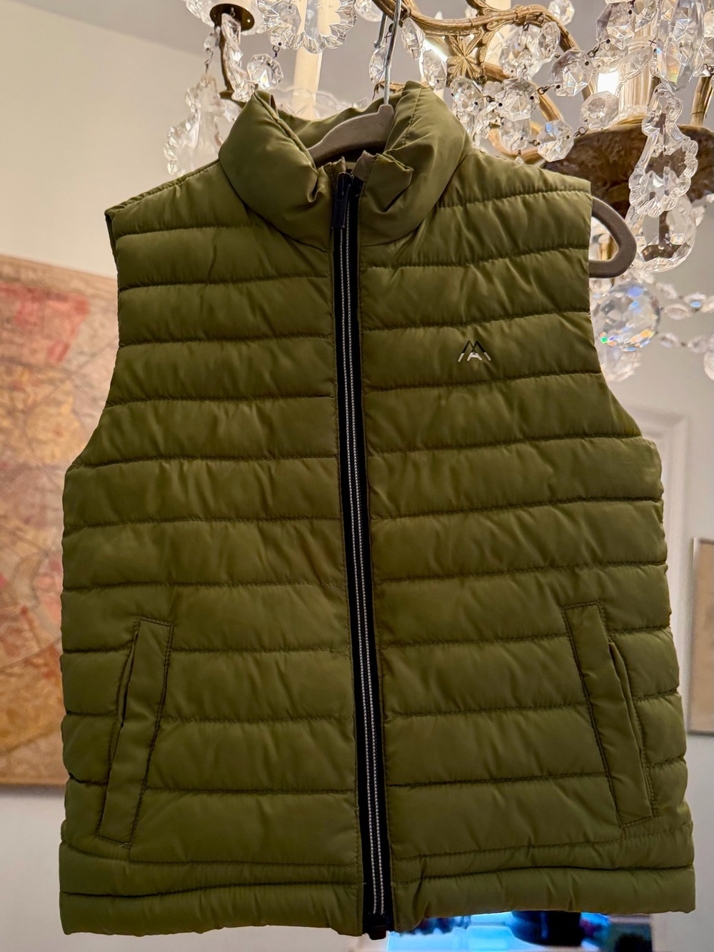 Mayoral Olive Green Quilted Puffer Vest